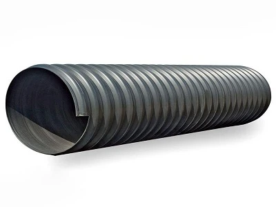 لوله مارپیچی HDPE تقویت شده با نوار فولادی برای زهکشی معدنی با قطر بزرگ-
